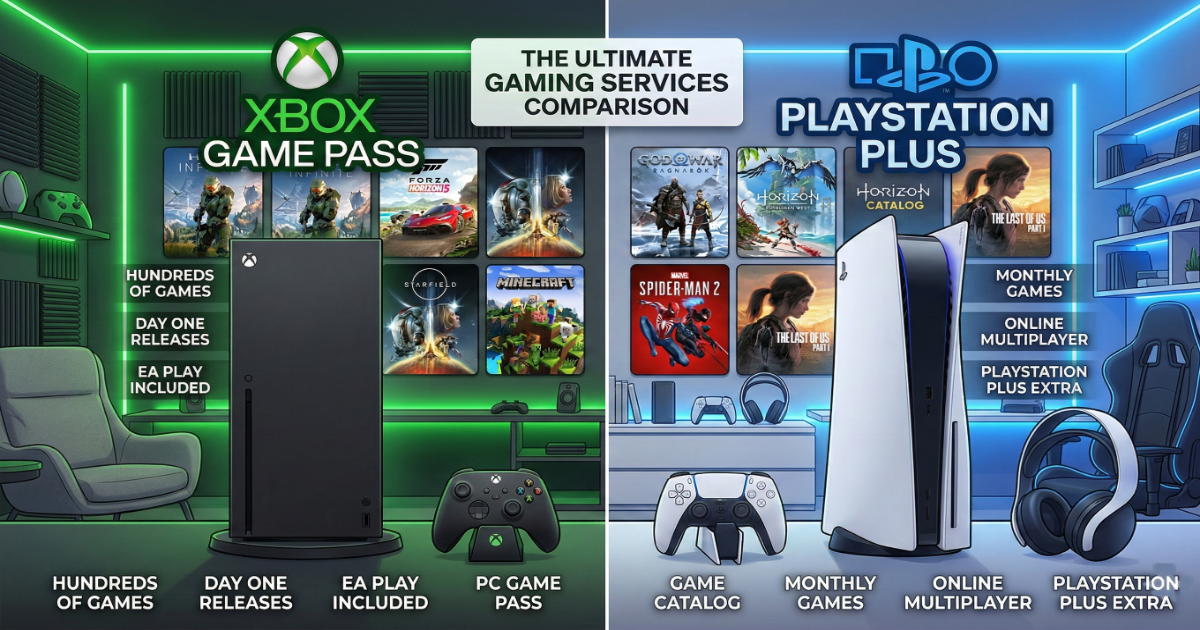Xbox Game Pass vs PlayStation Plus – Full Comparison Guide (2026)